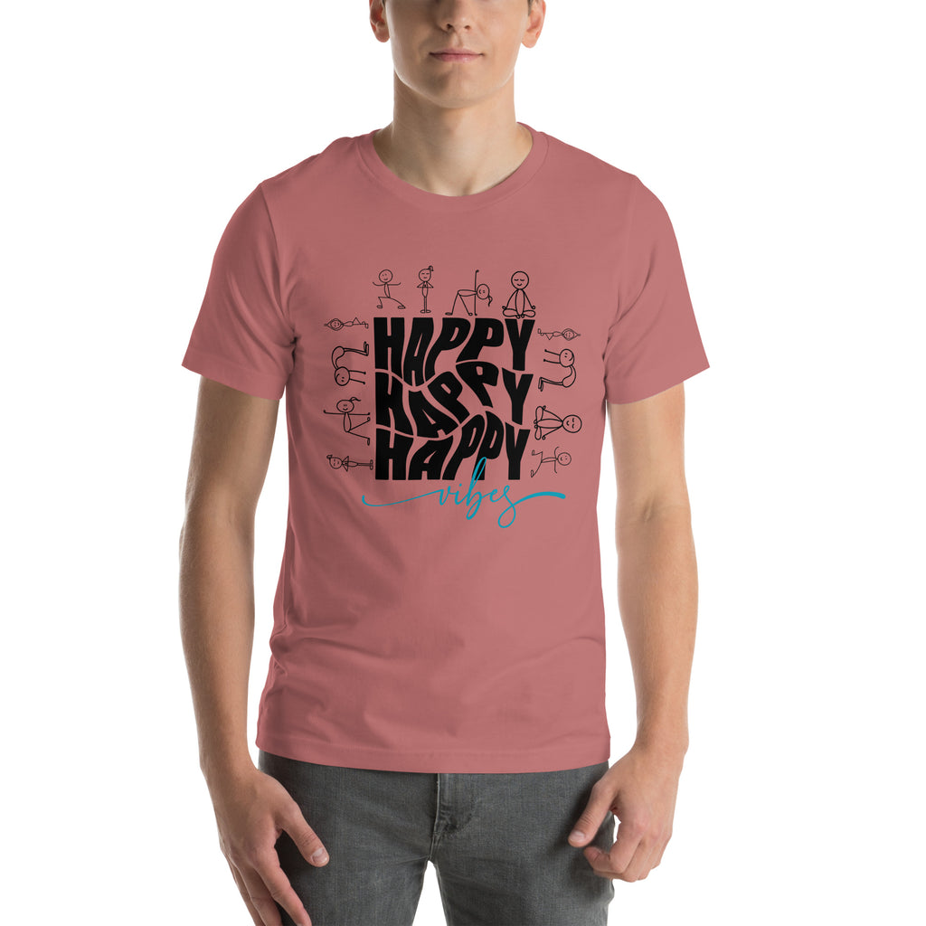 Happy Yoga Vibes Unisex t-shirt