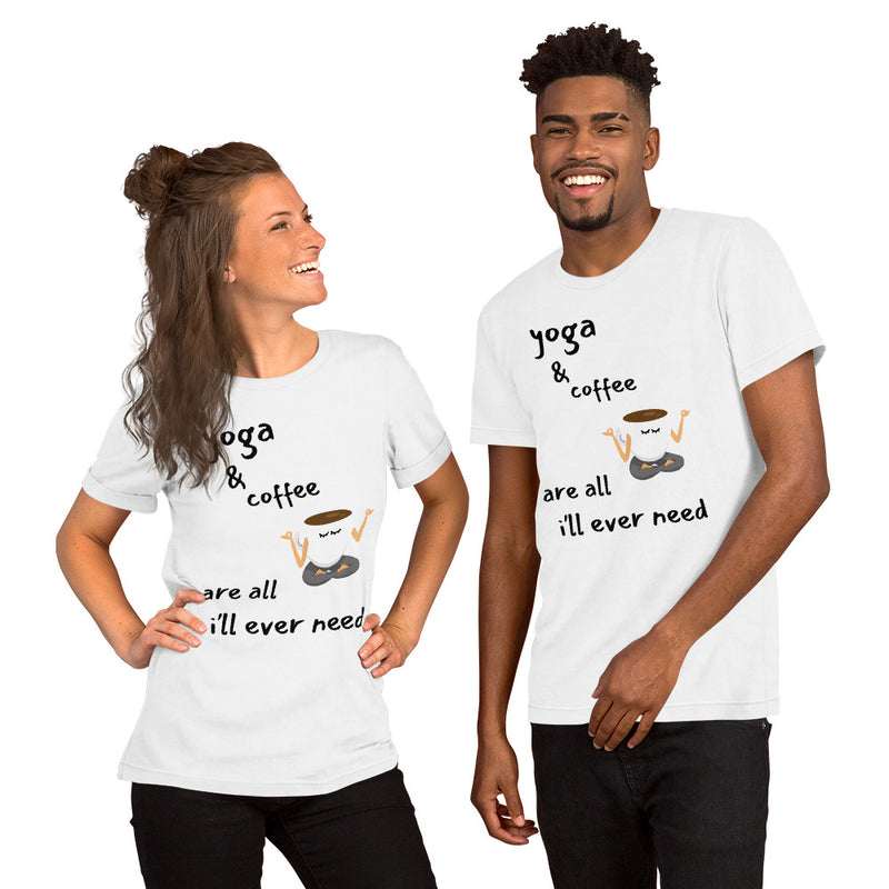 Coffee Loving Yogi Unisex T-shirt