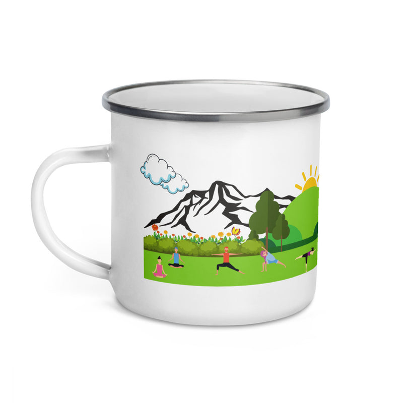 The Ashram Campfire Enamel Mug